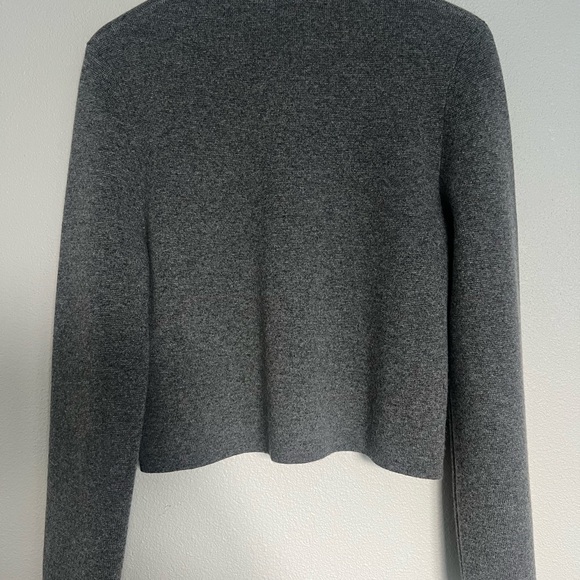 Jenni Kayne Chelsea Cardigan Grey Derby Wool & Cashmere Size Small - Picture 7 of 8